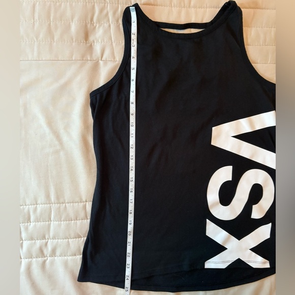 VSX Black Strappy Back Tank Top - Picture 3 of 6